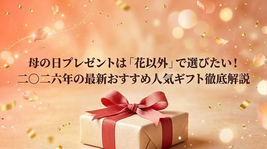 2026年母の日プレゼントは花以外がおすすめ。最新ギフトの徹底解説スライド表紙
